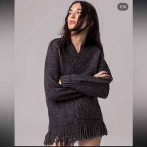 Madewell knit tasseled open cardigan